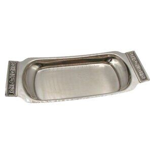 Serving Tray Platter Dish Danish Modern MCM Stainless International Decorator
